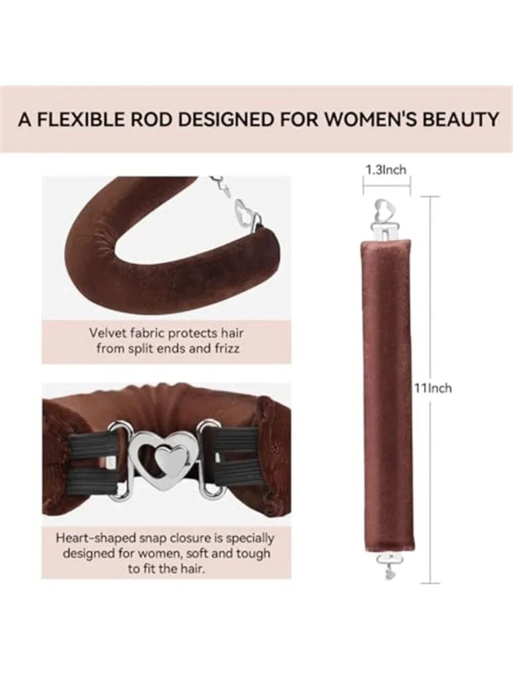 Heatless Curls Overnight Hair Care Set - Jumbo Velvet Hair Curlers | No Heat